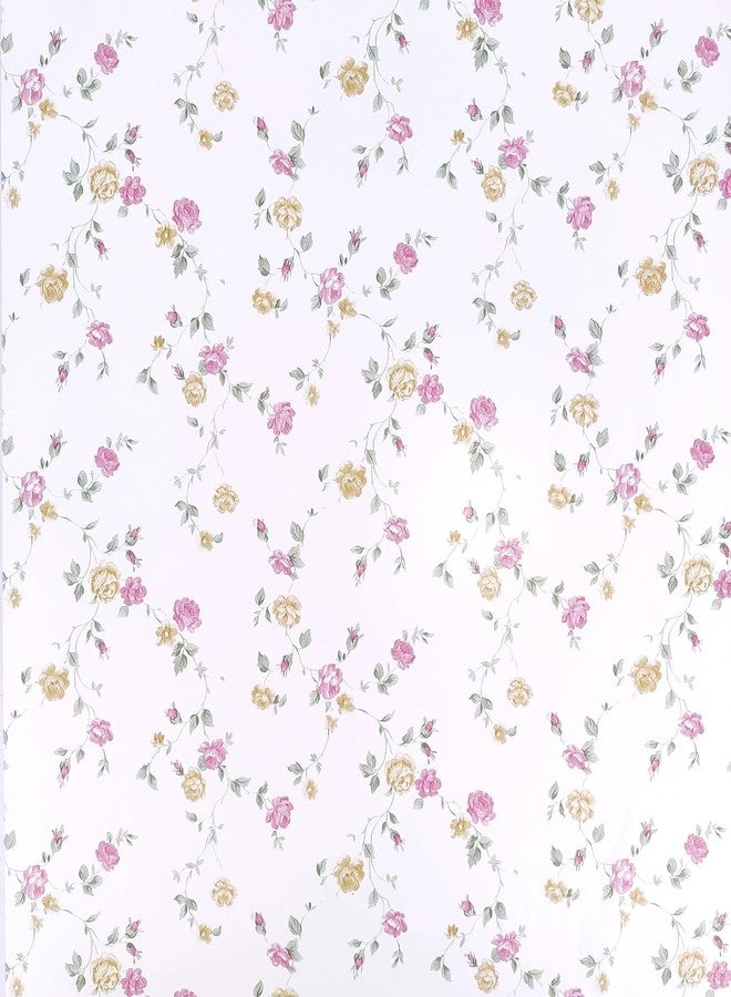 HOMEMATES Self-Adhesive Waterproof Wallpaper Old Furniture Vinyl Stickers Wooden Door Wardrobe Desktop PVC Wall Papers 45 X 304 CM- (Floral Style-1), Multicolour - Image 2